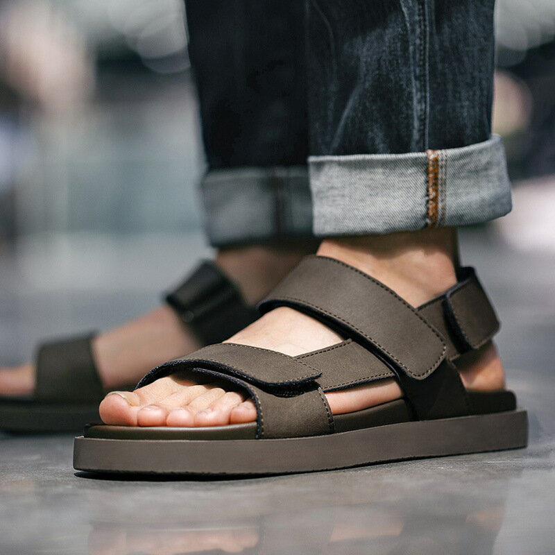 SANDALS056メンズ本革牛革...