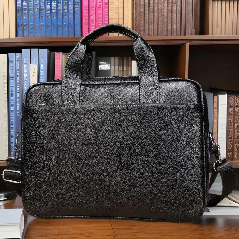 メンズ牛革鞄 a4　ブリーフケース、書類かばん ハンドバッグメンズ バッグ 牛革 本革 リアル革　2way ..