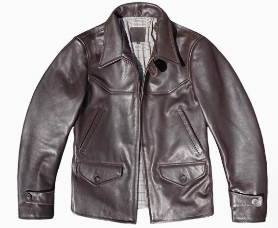 秋冬新品1.8mmレトロ牛革本革上...