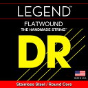 Polished Stainless Flat Wound bass Strings on round Coreマーカスミラーやスティングも愛用するDRエレキベース弦。独自のテクノロジーで、非常にタイトに巻かれています。そのため安定した音、長い寿命が実現。しなやかで明るい低音を奏で、オクターブ奏法等の際に弦間で起こる音色のばらつきを抑えたサウンドです。 耐久性に優れ、長寿命、フレットへの高い耐摩耗性など多くの特徴を持った弦です。 DRの歴史で培われた伝統技術でラウンドコア材にステンレス材がハンドワウンドされたシリーズです。■LEGENDステンレス、フラットワウンド弦■ゲージ:・FL-45 （045/065/085/105）イケベカテゴリ_弦・アクセサリー・パーツ類_ベース弦_DR_新品 JAN:0600781001274 登録日:2018/02/18 ベース弦