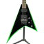 Jackson X Series Rhoads RRX24 Black with Neon Green Bevels ò