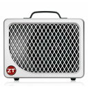 ZT Amp Lunchbox Reverb Ampは、革新的な小型大出力アンプ、Lunchboxを受け継ぐ新たな小型コンボアンプです。カリフォルニア製100Wコンボアンプで、6.5インチスピーカーを合わせたコンパクトなパッケージです。オリジナルLunchboxをさらに洗練し、100W出力としながらワールドクラスのトーン、高い応答性を4.3kgで実現します。豊かなスプリングタイプのリバーブを内蔵し、広いヘッドルームを持ち、ハードなエフェクターを通したシグナルも出力できます。●特徴・外部（拡張）スピーカー端子（最小8Ω）・スプリングリバーブタイプ・スピーカーエミュレート内蔵ヘッドホン・DIアウト（1/4インチ)・内部スピーカーミュートスイッチ・世界中で使用できる電源選択スイッチ●コントロール・GAIN Control：プリアンプに入力されるシグナルを調整します。接続する楽器の出力に合わせて調整したり、アンプを歪ませる際のオーバードライブの調整を行います。通常、GAINコントロールは12時を超えた位置に設定し、全体の音量をVOLUMEで調整することを推奨します。・BASS Control：低域の出力を調整します。・TREBLE Control：高域の出力を調整します。・VOLUME Control：アンプのマスターボリュームです。・REVERB Control：シグナルに加えるスプリングリバーブサウンドを調整します。●リアパネル・Headphone / BALANCED OUT Jack：1/4インチTRSバランスドアウトプットで、ヘッドフォンやPA、レコーディング機器に出力します。スピーカーの前に置いたマイクのように音を出力できます。ステレオアウトではなくバランスドアウトのため、対応した機器に接続して使用します。・Internal Speaker Switch：本体のスピーカーのON/OFFを切り替えます。内蔵スピーカーをミュートしてLunchbox Reverbをアンプヘッドとして使用したり、ヘッドフォンを使用して音を鳴らさずに練習をする際などはOFFにします。Lunchbox Reverbは内蔵のスピーカーと外部スピーカーキャビネットを同時に鳴らすこともできます。・SPEAKER Out Jack：1/4インチスピーカーケーブルを使用して、外部スピーカーと接続します。外部スピーカーは8Ω以上のインピーダンスのスピーカーを使用します。・Power Switch：Lunchbox Reverbの電源ON/OFFを切り替えます。●スペック・100W クラスDパワーアンプ・サイズ：192 mm x 250 mm x 139 mm・重量：4.3kgイケベカテゴリ_アンプ_ギターアンプ_ZT Amp_新品 JAN:4562459889125 登録日:2022/02/09 ギターアンプ