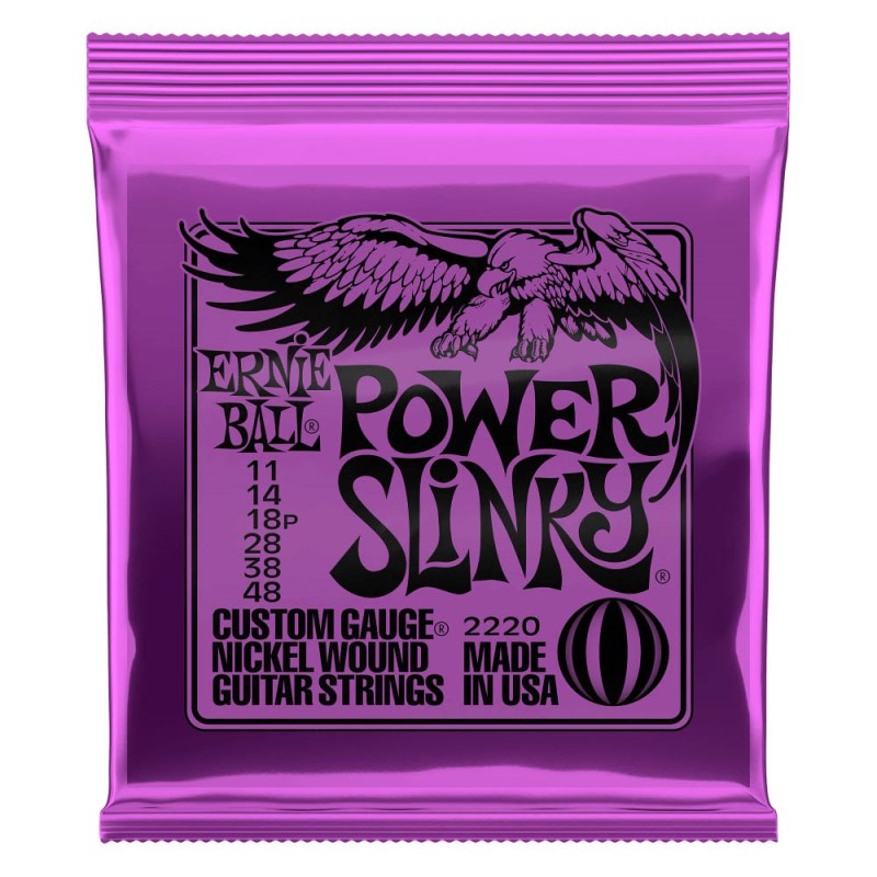 ERNIE BALL Power Slinky Nickel Wound Electric Guitar Strings 11-48 #2220