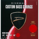 37インチマルチスケール等に対応する純正弦。Dingwall CUSTOM BASS STRINGSクリアーな低域、パンチのある高音弦、そして別次元の弾きやすさとバランスの良さ等、センセーショナルなプレイアビリティを弾き手にもたらすDINGWALL。その秘密の一つにFanned-Fret Systemを採用したデザインが挙げられるでしょう。表題のモデルでは5弦で37、1弦で33.25に設定される各弦に割り当てられたスケール設定は各部で秀逸なデザイン性を誇るディングウォール・ベースの中でも軽視できない、弾き心地、サウンドをつかさどる重要ファクターの一つ。愛器はやはりストレスのないコンディションで使用したい！入手した際のあの感触をキープするうえで最適な弦です。これまで4弦はカナダで生産されている上位機種のみでしたが、2016年のNAMM Showにて4弦のCombustionシリーズも発表されたことから当店でも4弦セットを御用意させていただきました。こちらはブリリアントなトーン、スムーズな感触及び低音の音色を得るニッケル弦セットです。◆ゲージ：・Nickel roundwound (.045 .055 .080T .100T)※パッケージは5弦（または6弦）のものを流用しております。デザインが変更となる場合がございますので、予めご了承下さい。イケベカテゴリ_弦・アクセサリー・パーツ類_ベース弦_DINGWALL_新品 JAN:4580227910758 登録日:2016/04/06 ベース弦 ディングウォール