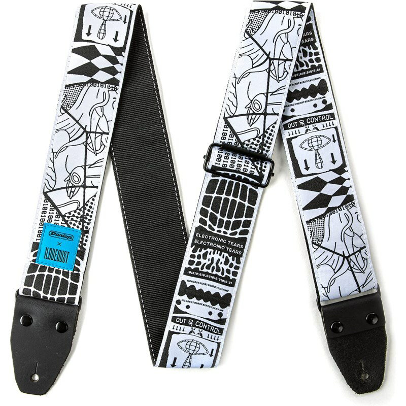 Dunlop (Jim Dunlop) I Love Dust Jacquard Straps Electronic Tears (ILD07)