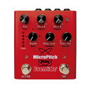 MicroPitch Delay ペダルを使って数えきれないほどのヒットレコードに刻み込まれた秘密のソースをお楽しみください。MicroPitch Delayは、わずかなピッチシフトを利用して豊かなステレオスプレッドを作りだし、素晴らしいサウンドでの演奏を可能にします。このペダルは、味のあるトーンを提供するための重要なエフェクトです。ミックスから飛び出すようなリードサウンドを作ったり、魅力的なクリーンサウンドのフレーズに独特の艶やかさを加えたり、ボタンを押すだけでどんなプレーも甘くなるようなバイブをモジュレーションに与えることができます。新たに開発されたポジティブ＆ネガティブ・エンベロープモジュレーションソースを試せば、必ずや理解して頂けるでしょう。ボーカル、キーボード、ドラム、ストリングス、金管楽器、木管楽器など、あらゆるソースに圧倒的な立体感を与えるMicroPitch Delayは、単なるギターペダルではありません。 MicroPitch Delayエフェクターのレシピを紹介しましょう。解像度の高いデチューン＆モジュレーション、そしてディレイを組み合わせたデュアルピッチシフターは、ユニークな機能をど派手な赤いパッケージに収めました。このペダルは、H910＆H949 Harmonizersで始まり、後にH3000でポピュラーになった伝説的なエフェクトの最新版です。コーラスやリピートディレイにも活用できます。これはクリエイティブなサウンドデザインツールです。厚みのあるトーンエンハンサーとして少しだけエフェクトを加えても、歌劇なセッティングで特殊効果の演出にも適しています。シンプルにサウンドを大きく聴かせることができるのもこのペダルの魅力の一つです。MicroPitch Delayペダルは、音楽の歴史を作ってきたEventideのアイコンともいえるエフェクトのサウンドをこの小さな筐体から提供することができます。伝説のハーモナイザーH910H949からH3000で人気を博したEventideの象徴的なエフェクトの最新版を体験できます。高解像度のデチューンとモジュレーションが可能なデュアルピッチシフトディレイトーンに太さ、豊かなステレオの広がり、デチューンディレイ、モジュレーション、テンポとシンクした特殊効果を実現新開発のポジティブエンベロープ＆ネガティブエンベロープ・モジュレーションソース5つのプリセットを本体に搭載し、Eventide Device Manager (EDM)ソフトウェアでさらに数多くのプリセットを管理可能ラッチングまたはモーメンタリーで動作可能なデュアルアクション・アクティブフットスイッチリアパネルのGuitar/Line Levelスイッチで、ギター、シンセ、FXループ、DAWインターフェイスとのインピーダンスマッチング可能任意のパラメーターの組み合わせをエクスプレッションペダルにマッピングシングルAuxスイッチを使用してテンポタップ、トリプルAuxスイッチを使用してプリセットの切り替え（アップ/ダウン/ロード）が可能TRSまたはUSBを介したMIDI機能に対応（TRSを使用する場合、MIDI-TRSケーブルまたはコンバーターボックスが必要）マルチバイパスオプション：バッファ、リレー、DSP + FX、またはキルドライキャッチアップモードでは、プリセットやパラメータの切り替え時にサウンドを調整可能ソフトウェアのアップデート、システムセッティング、プリセットの作成/保存を行うEventide Device Manager PC/Macアプリケーションイケベカテゴリ_エフェクター_コンパクトエフェクター_Eventide_新品 JAN:4560263767899 登録日:2021/03/14 エフェクター コンパクトエフェクター ストンプボックス イーブンタイド