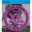 D’Addario XL Nickel Electric Guitar Strings EXL120 (Super Light/09-42)