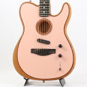 AMERICAN ACOUSTASONIC TELECASTER SHELL PINK LIMITED RUNAcoustasonic Showcase Store 限定モデル。発売以来、数多くのアーティストに愛用される American Acoustasonic Telecaster のボディトップに SHELL PINK カラーを採用しました。トップ材のスプルースを装飾するパーフリングとロゼットは鼈甲柄です。1回限りの受注生産による、数量限定商品です。※画像はサンプルです。製品の特性上、杢目、色合いは一本一本異なります。Series: AcoustasonicBody Shape: Modified TelecasterBody Top: Solid A Sitka SpruceBack and Sides: Mahogany， MahoganyBody Finish: Polyester Satin MatteBracing: TransverseRosette: 2-ring B/W/BNeck: Mahogany， Modern Deep CNeck Finish: Satin UrethaneFingerboard: Ebony， 9.5 (241 mm)Frets: 20， Narrow TallPosition Inlays: DotNut (Material/Width): Graph Tech TUSQ， 1.6875 (42.86 mm)Truss Rod: Bi-FlexTuning Machines: Fender Standard Cast/Sealed StaggeredScale Length: 25.5 (648 mm)Bridge: Modern AsymmetricalPickguard: Clear (optional)Special Electronics: 3-pickup configuration: Under-Saddle Piezo/Internal BodySensor/N4 MagneticControls: Master Volume， Mod Knob， 5-Way SwitchHardware Finish: ChromeStrings: Fender Dura-Tone 880L (.012-.052 Gauge)ギグケース付きイケベカテゴリ_アコースティック／エレアコギター_エレクトリックアコースティックギター_Fender Acoustics_American Acoustasonic_新品 JAN:0885978922970 登録日:2022/11/25 エレアコ フェンダー ふぇんだー