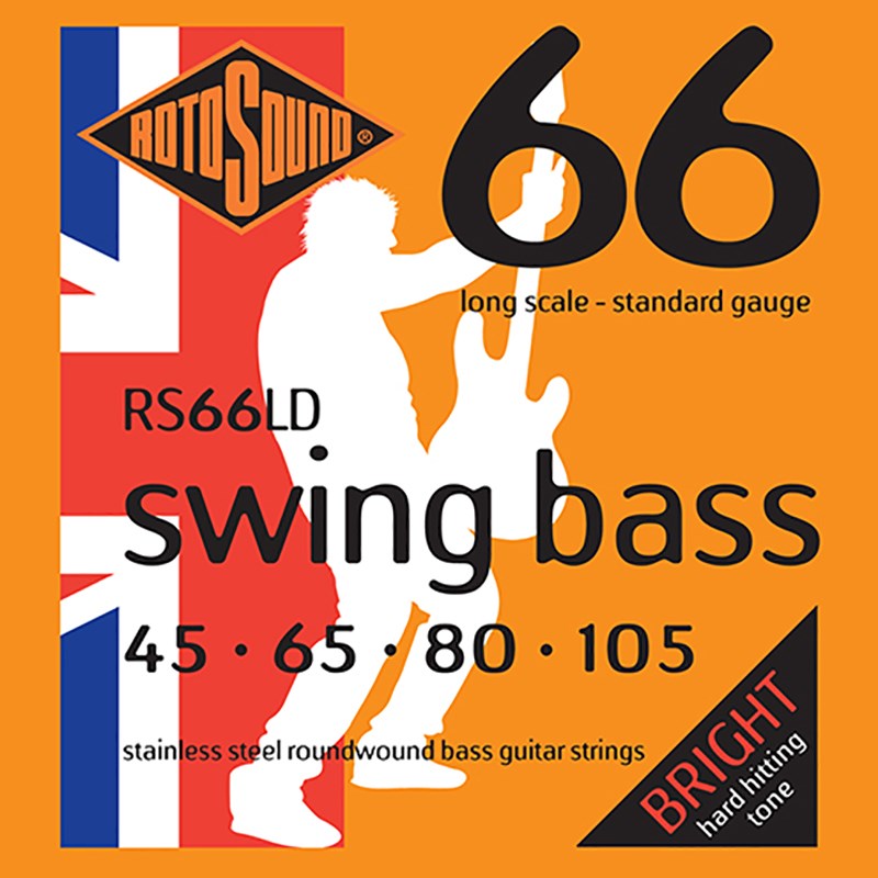 ■商品紹介RS 66’Swing Bass’ RS66は今は亡きジャコ・パストリアスのフェバリット・ストリングスとして語り継がれているステンレス弦の傑作。たとえようもないブライトネス・サスティン、ストリングライフ。これらは特別なマテリアルを用いたロトサウンド独自のユニークな製造工程によって生み出されている。まさにラウンドワウンド・ベースストリングスの究極。 ロトサウンドのエレクトリック・ベース弦を代表するシリーズ。高純度のステンレス鋼を巻線に採用し、ブライトなサウンドと豊かなサステインが得られます。 ※RS66LD（45/65/80/105）検索キーワード：イケベカテゴリ_楽器アクセサリ_弦_ベース弦_ROTO SOUND_新品 SW_ROTO SOUND_新品 JAN:0686194000110 登録日:2009/09/29 ベース弦 ロトサウンド