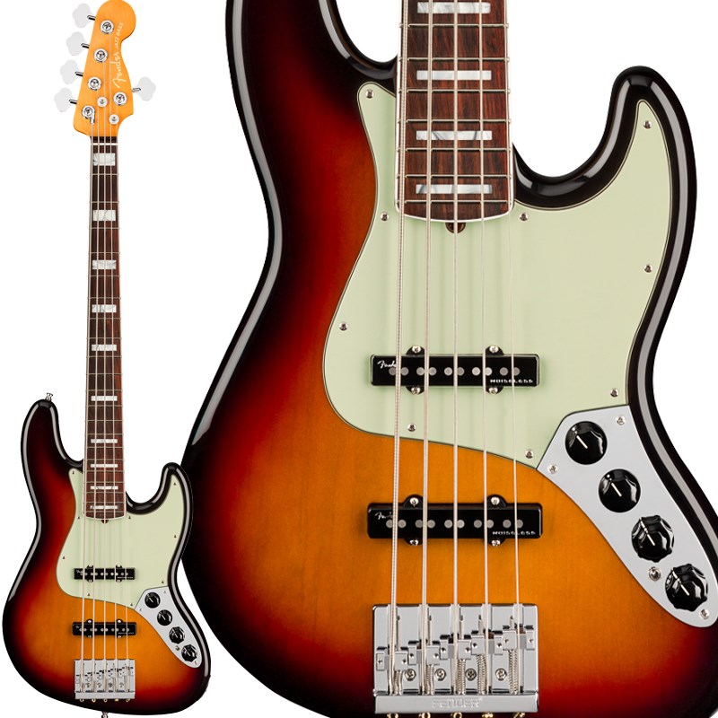 あす楽 Fender USA American Ultra Jazz Bass V (Ultraburst/Rosewood) 【PREMIUM OUTLET SALE】