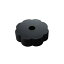 stokyo Plastic 45RPM Flower-Power Adapters Black (12) (ɡʥ EPץ)