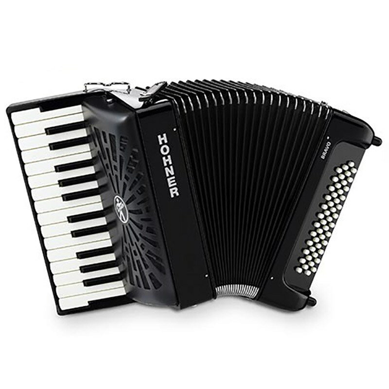 Hohner Bravo I 49F BK(ブラック)【フリーベース入門用アコーディオン】【受注生産商品】