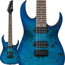 Poplar Burl top standard RGエキゾチックな杢目のポプラ・バールTOP、7弦ノントレモロ・モデルIbanezの代名詞と評されることの多いRG。それはメタル・ミュージックを念頭に、スピーディあるいはテクニカルなプレイへの対応と質実剛健なデザインとを併せ持って生み出されたモデルです。2015年ラインナップするレギュラーRGモデルは、プライスゾーンのみに着目した定番製品としてではなく、これまで以上に1本1本の個性を意識し、加えて再度ユーザー・フレンドリーに注目した製品として完成しています。● ハイエンド・ベースのボディ材に使用されることが多いエキゾチック材、Poplar Burl（ポプラ・バール）材のボディトップ● 瘤杢入りのポプラ材TOPを艶消しフィニッシュで仕上げたエキゾチックなモデル● 薄い握り心地と握り易さを追求したWizard II 7弦ネック● メランティ材ボディ● ジャトバ材指板● 輪郭が明瞭な低音域とキレのよい高音域が特徴のIbanez Quantumピックアップ● シンプルなコンストラクションで人気のフィクスド・ブリッジ※製品の特性上、杢目・色合いは1本1本異なります。Neck type Wizard II-7 3pc Maple neckBody Poplar Burl top/Meranti bodyFretboard Jatoba fretboard w/White dot inlayFret Jumbo fretsBridge Fixed-7 bridgeNeck pickup Quantum-7 (H) neck pickupBridge pickup Quantum-7 (H) bridge pickupHardware color BlackStrings D'Addario EXL110-7 (.010/.013/.017/.026/.036/.046/.059)Neck DimensionsScale 648mm/25.5Width at Nut 48mmWidth at Last Fret 68mmThickness at 1st 19mmThickness at 12th 21mmRadius 400mmRソフトケース付属■Color: ・SBF (Sapphire Blue Flat)イケベカテゴリ_ギター_エレキギター_Ibanez_新品 JAN:4515276687023 登録日:2020/01/05 エレキギター アイバニーズ イバニーズ