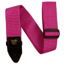 ERNIE BALL RASPBERRY & BLACK POLYPRO GUITAR STRAP [#P05355]