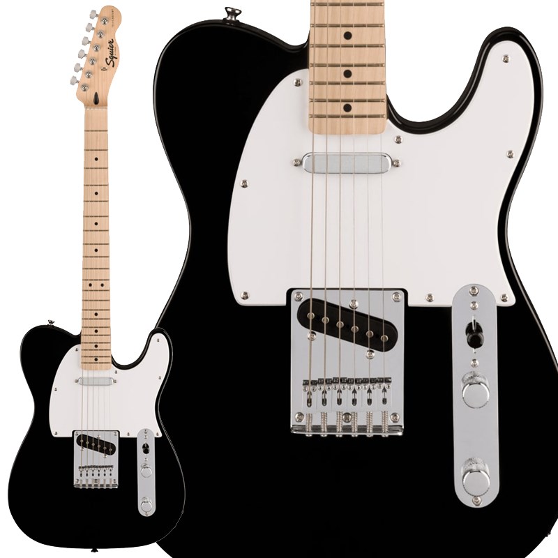 あす楽 Squier by Fender Squier Sonic Telecaster (Black/Maple Fingerboard)