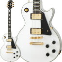 Epiphone Inspired By Gibson CollectionEpiphone（エピフォン）は、2020年製品ラインナップを大幅リニューアル！エピフォン・インスパイアードバイ・ギブソンは2つのカテゴリーで展開されます（オリジナル/モダンコレクション）。コチラのエピフォン・オリジナル・コレクションは、誕生以来エピフォンのアイコンとしてプレイヤーやミュージックシーンを支えてきたクラシックなアコースティックとエレクトリックの新しいギター・ラインナップです。カラマズーヘッド・ストックと呼ばれる新しいヘッドシェイプを採用。クラシックなルックスながらも、長年エピフォンブランドで培ったエレクトロニックスやその他技術などを採用しています。マホガニーボディとエボニー指板、ゴールドハードウェア等の伝統的なスペックを採用したエピフォン・レスポールカスタムです。その他にも評判の高いProBuckerハムバッカー、カスタムスタイルのインレイを採用しよりギブソンに近いクオリティとなっております。※製品の特性上、杢目・色合いは1本1本異なります。ソフトケース付属BodyBody Shape:Les PaulBody Material:MahoganyBinding:Body Top - 5 ply (White/Black) Body Black - 1ply， Fingerboard - 1 ply (White) Headstock - 5 ply (White/Black)Finish:GlossNeckMaterial:MahoganyProfile:SlimTaperScale Length:24.75Fingerboard Material:EbonyFingerboard Radius:12Number Of Frets:22Frets:Medium JumboNut Material:Graph TechNut Width:1.693Inlays:Pearloid BlockJoint:Glued inHardwareFinish:GoldTuner Plating:GoldBridge:LockTone ABRTailpiece:StopbarTuning Machines:Grover Rotomatic 18:1 or Wilkinson Rotomatic 19:1TrussRod:AdjustableTruss Rod Cover:Bell Shaped; 2-layer Les Paul CustomControl Knobs:Black Speed KnobsSwitch Tip:WhiteSwitchwasher:GoldStrap Buttons:GoldPickup Covers:GoldElectronicsNeck Pickup:ProBucker-2Bridge Pickup:ProBucker-3Controls:1 - Neck Volume， 1 - Bridge Volume， 1 - Neck Tone， 1 - Bridge Tone， 1 - Three Way Pickup SelectorPickup Selector:3-way Epiphone toggleOutput Jack:1/4イケベカテゴリ_ギター_エレキギター_Epiphone_レスポール_新品 JAN:4580568413048 登録日:2020/03/16 エレキギター エピフォン レスポール