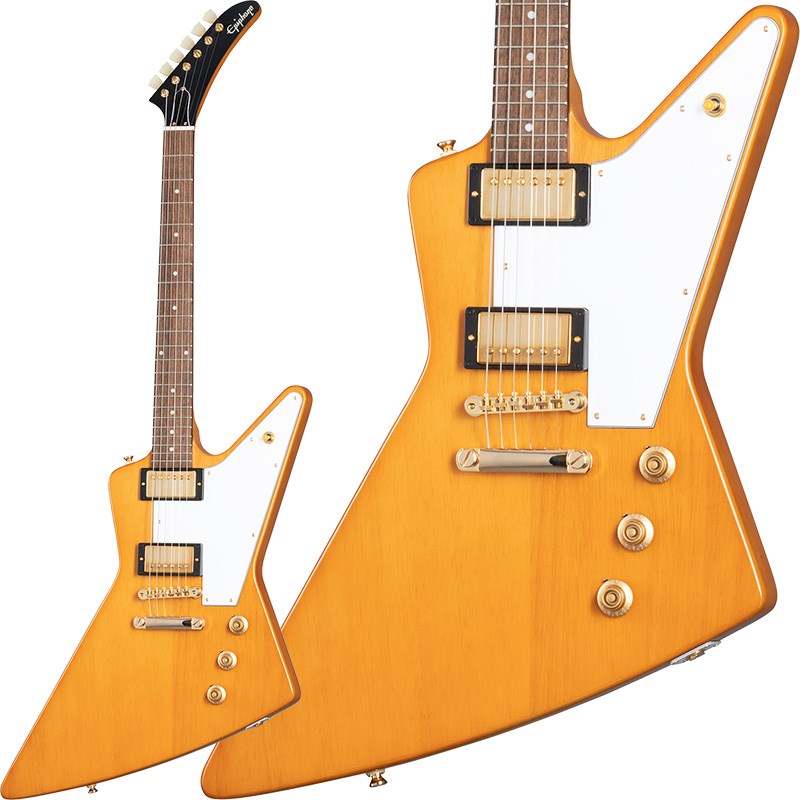 Epiphone 1958 Korina Explorer (Aged Natural/White Pickguard)