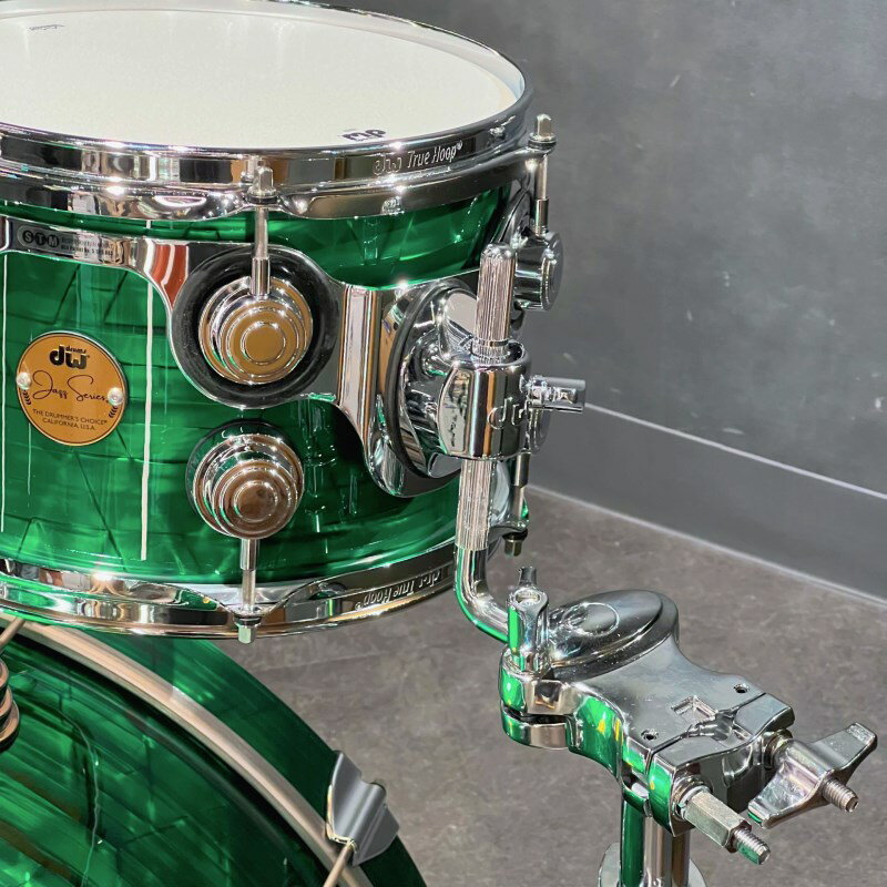 dw Jazz Series 4pc Drum Kit [BD22，FT16，TT12＆10][Emerald Onyx Finish Ply] 2