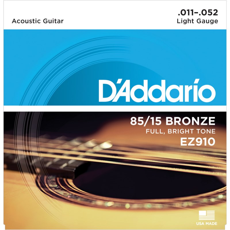 D’Addario 85/15 American Bronze EZ910 (Light/11-52)