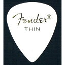 Fender USA Classic Celluloid 351 Shape Pick【ホワイト/Thin】