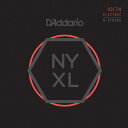 D’Addario NYXL Series 8-String Electric Guitar Strings [NYXL1074 Light Top/Heavy Bottom， 10-74]