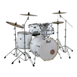 Pearl EXX725S/C-2CSNN #33 [EXPORT スタンダードサイズドラムセット (2クラッシュシンバル仕様) / Pure White]【シンバル＆ハードウェア＆スティック付属】