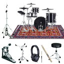 【V-Drums Acoustic Designをご検討の方にオススメのイケベ・オリジナル・スターターセット！】【VAD504 Extra Set / Single Pedal】電子ドラム本体とメーカー推奨のドラムスタンドをセットにして、さらにセッティング・演奏に必要なシングルペダル、スネアスタンド、ハイハットスタンド、スローン（ドラムイス）、ドラムスティック、ヘッドフォン、ドラムマットを加えたお買い得なセットです！これさえ買えばすぐに本格的なドラム演奏が始められますよ！＜セット内容＞●電子ドラム---------------＜Roland VAD504＞●ドラムスタンド-------------＜Roland DTS311＞●シングルペダル-----------＜TAMA Iron Cobra 600 [HP600D]＞●スネアスタンド-------＜TAMA Roadpro Snare Stand [HS80W]＞●ハイハットスタンド-------＜TAMA Iron Cobra 600 [HH605]＞●ドラムスローン（イス）--＜TAMA HT230＞●スティック----------------＜Vic Firth 5A＞●ヘッドフォン--------------＜Roland RH-5＞●ドラムマット--------------＜MEINL MDR-OR＞※電子ドラム本体以外の付属品は、在庫状況により同等品または同等品以上に代えさせて頂く場合がございます。あらかじめ御了承下さいませ。【アコースティック・ドラムのようなルックスと演奏感を提供するV-Drums Acoustic Designシリーズに、さらに表現力を高めた『VAD504』が登場！存在感のある木製深胴シェル、1タム1フロアの3点キット！】『VAD504』は、アコースティック・ドラムのような見た目と演奏感覚に加え、V-Drums でしか得られない臨場感のあるサウンドを楽しめるV-Drums Acoustic Designです。多彩な音色とカスタマイズ機能を持つ音源モジュール『TD-27』に新しいキットや機能を追加。『VAD503』『VAD506』で採用されたスネアとライドのデジタル・パッドに加えて、ハイハットもデジタル・パッド『VH-14D』を標準装備。ドラマーの演奏をさらに忠実に表現できるようになりました。また、コーチ機能やBluetooth (R)オーディオも搭載しているので、アコースティック・ドラムを叩いているのと同じ感覚で、練習したり好きな楽曲とセッションしたりすることが可能です。＜POINT＞・木製シェルとダブル・レッグのスタンドを備えたV-Drums Acoustic Designキット。・Prismatic Sound Modeling テクノロジーを備えた音源モジュール『TD-27 Ver2.0』。・最新トレンドに合わせて作成した新規キットを、10キット追加。・一部の既存キットを音源のバージョンアップに合わせてリメイク。・PureAcoustic Ambience テクノロジーにより、プレイヤー・ポジションでのリアルな音場を再現。・高度なマルチ・センサーの搭載で、演奏表現力が飛躍的に向上したデジタル・スネアとデジタル・ライドに加えて、デジタル・ハイハットをセット・アップ。・アコースティック・シンバルの打感により近い、薄型シンバル『CY-14C-T』を採用。・39種類のユーザー・サンプルをプリロード。・『TD-50X』で好評のTransient 機能がユーザー・サンプルでも使用可能に。・スマートフォンなどを接続し、本体から好きな曲を再生できるBluetooth オーディオ搭載。・Roland Cloud Kit Contents 経由で新しいキットを追加可能に。[V-Drums Acoustic Designだから実現できる自然な演奏感]『VAD504』は、アコースティック・ドラムのような外観だけではなく、演奏時のパッドの揺れ具合や叩き心地といった演奏感覚にもこだわりました。また、フラッグシップ・モデル『VAD706』で採用した、コンビネーション・スタンドとシンバル・ブーム・スタンドをセット・アップすることで、セッティングの幅が広がります。演奏者のスタイルに合わせて、自由にアレンジし演奏を楽しむことが可能です。[新規キットユーザー・サンプルを強化]『TD-27KV2』は『TD-27KV』に搭載されていたキットに加えて、新たに10キットを追加。また、一部の既存キットを見直しリメイク。ユーザー・サンプルも39種類がプリロードされています。さらに、フラッグシップ音源モジュール『TD-50X』で好評のTransient機能がユーザー・サンプルでも使用できるので、音色カスタマイズの幅も広がります。今まで以上に表現力豊かなドラム・サウンドを奏でることができます。[デジタル・ハイハット『VH-14D』を標準装備]複数のセンサーを搭載することで表現力を劇的に進化させたデジタル・パッド。『VAD504』では、従来のスネアとライドに加え、ハイハットもデジタル・パッド『VH-14D』をセット・アップしました。ドラム・パフォーマンスを左右するスネア、ライド、ハイハットのデジタル化で、微妙なニュアンスも余すところなく表現可能です。[スマートフォンやタブレットとBluetooth オーディオ接続]『VAD504』は、Bluetoothオーディオ機能を搭載。お持ちのスマートフォンやタブレットを接続して、お好きな曲を再生して一緒に演奏することができます。お気に入りの音楽とセッションできれば、より気持ちよくドラムを叩くことができるでしょう。[Roland Cloud と連携して自分好みに『TD-27』をカスタマイズ]Roland Cloud Kit Contents にて、『TD-27』専用のキットを順次アップロードします。お好みのキットを選んで、お持ちの『TD-27』に追加することで、ドラム演奏をさらにお楽しみいただけます。●キット構成【VAD504】ドラム・サウンド・モジュール: TD-27 Ver 2.0 ×1スネア: PD-140DS ×1タム1: PDA100-MS ×1タム3: PDA140F-MS ×1ハイハット: VH-14D ×1クラッシュ1: CY-14C-T ×1ライド: CY-18DR ×1オール・パーパス・クランプ: APC-10 ×1キック：KD-200-MS ×1ドラム・スタンド: DTS311（ドラム・ブーム・スタンド：DBS-30×1、ドラム・コンビネーション・スタンド：DCS-30×1）※SDカードは製品に含まれません。●付属品：音源用マウント、ACアダプター、専用接続ケーブル、ドラム・キー、セットアップ・ガイド、取扱説明書（保証書）、ローランド ユーザー登録カード●別売品：パーソナル・ドラム・モニター[PM]シリーズ、Vドラム・アクセサリー・パッケージ[DAP]シリーズ、 Vドラム・マット[TDM]シリーズ、ノイズ・イーター[NE]シリーズ●外形寸法（必要占有面積）：幅 (W)1700mm 奥行 (D)1400mm 高さ (H)1200mm●主な仕様音源・ドラム・キット数100（プリセット：75）・音色数：728・ユーザー・サンプル：ユーザー・サンプル数＝最大500（製品出荷時のユーザー・サンプルを含む）・音の長さ（合計）：モノラル24分、ステレオ12分、ファイル形式：WAV（44.1kHz、16/24ビット）・エフェクト：パッド・コンプレッサー（パッドごと）、パッド・イコライザー（パッドごと）、オーバーヘッド・マイク・シミュレーター、ルーム／リバーブ、・マルチ・エフェクト：3系統、30種類、マスター・コンプレッサー、マスター・イコライザー・Bluetooth：対応規格＝Bluetooth 標準規格Ver 4.2、対応プロファイル＝A2DP（オーディオ）、GATT（MIDI over Bluetooth Low Energy）、対応コーデック＝SBC（SCMS-T方式によるコンテンツ保護に対応）ソング・プレーヤー（SDカード）：ファイル形式＝ WAV（44.1kHz、16/24ビット）MP3 ※1・レコーダー：レコーディング方法＝リアルタイム、最大録音時間＝60分（一時録音：3分）※2、ファイル形式＝WAV（44.1kHz、16ビット）・ディスプレイ：グラフィック：LCD256×80ドット・外部メモリー：SDカード（SDHC対応）・接続端子：TRIGGER INPUT端子＝1（キック、スネア、タム1、タム2、タム3、ハイハット、クラッシュ1、ライド、ライド・ベル、ハイハット・コントロール）（25 ピンD-sub タイプ）※3TRIGGER IN 端子＝4（クラッシュ2、AUX1、AUX2、AUX3）（TRS 標準タイプ）※3DIGITAL TRIGGER IN端子＝3（USB Aタイプ）MASTER OUT端子＝2（L/MONO、R）（標準タイプ）DIRECT OUT端子＝2（MONO 標準タイプ）PHONES端子＝1（ステレオ標準タイプ）MIX IN端子＝1（ステレオ標準タイプ）MIDI端子＝1（IN、OUT/THRU）USB COMPUTER端子＝1（USB Bタイプ）FOOT SW端子＝1（TRS 標準タイプ）DC IN端子＝1・ USB COMPUTER 端子：速度＝ Hi-speed USB、ドライバー・モード＝ジェネリック／ベンダー、対応通信＝ USB-MIDI ／ USB-Audio ※4 ／ USBオーディオ：サンプリング周波数（オリジナル）＝44.1kHz、サンプリング周波数（サンプリング・レート・コンバーター使用）＝ 96kHz， 48kHz、録音＝28 チャンネル、再生＝4チャンネル・電源：AC アダプター（DC9V）／消費電流：770mA※1：オーディオ・ファイルは、SDカードに保存されている必要があります。※2：録音には、SDカードが必要です。SDカードがない場合、約3分間の一時録音が可能ですが、本体への保存はできません。※3：デジタル接続対応パッドと排他利用です。※4：USBオーディオを使用するには、ベンダー・モードに変更してベンダー・ドライバーを使用する必要があります。イケベカテゴリ_ドラム_エレクトリックドラム_Roland_TD-27_新品 登録日:2022/10/02 電子ドラム デジタルドラム エレドラ ローランド Vドラム Vドラムス Vdrum V-Drum V-Drums Vdrums