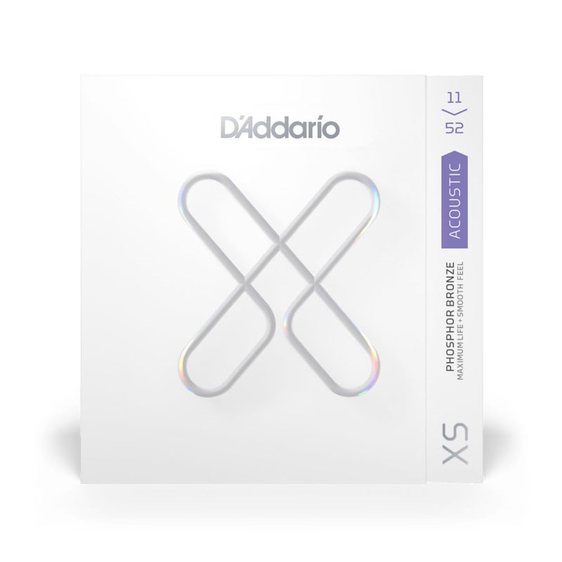 D'Addario XS Series StringsD'Addario『XSシリーズ』は、これまでのコーティング弦というカテゴリーに新風を吹かせる製品です。すべての巻弦に超極薄フィルムコーティングを、プレーン弦には独自のポリマーコーティング処理を施し、汚れや劣化を促進する物質から弦を保護します。最新のコーティング技術とD’Addario独自の製造技術が融合し、これまでに類を見ない革新的なコーティング弦の誕生です。・超極薄コーティング飛躍的に進歩した新たなコーティング技術によって作られる髪の毛の10分の1の厚さを下回る極薄のePTFEフィルムを採用。巻弦を汚れやホコリ等からしっかり保護し、フレッシュなトーンの長期持続を実現しました。・NY STEELNYXLシリーズやXTシリーズ弦でも定評のあるD’Addario独自のNY Steel(高炭素スチール合金)は、従来の弦に比べ圧倒的な強度とチューニング安定性を誇ります。・FUSION TWISTFusion Twist加工は、弦の弛みから発生するチューニングのずれを防止します。これにより、チューニング安定性に優れ破断耐久性もアップしました。D’Addarioのコーティング弦には『XT』シリーズと『XS』シリーズがあります。XT弦のコーティング構造では、巻弦(巻線)に特殊なマイクロポリマーコーティングを施し、よりノンコーティング弦に近いフィーリングを特徴としたコーティング弦となっています。新しい『XS』シリーズは、マイクロポリマーではなく髪の毛の10分の1の薄さを誇るePTFE(ポリテトラフルオロエチレン)フィルムを採用し、弦全体を覆う手法のコーティング構造です。・型番: XSAPB1152 (Custom Light)・ゲージ: 11-15-22-32-42-52イケベカテゴリ_弦・アクセサリー・パーツ類_アコースティックギター弦_D’Addario_新品 JAN:0019954337605 登録日:2021/04/02 アコギ弦 アコースティック弦 ダダリオ