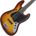 音楽的なインスピレーションと、魅力的なデザインを備えたSuona Jazz Bass(R) Thinlineは、伝説的なギター職人の卓越したクラフトマンシップを反映した、洗練されたエレガンスを纏っています。伝統的なフェンダーデザインを取り入れ、温かいトーンと比類のない美しさは、細部にまで注がれたこだわりと芸術性を証しするものです。セミホロウアッシュボディに、イタリアンアルパインスプルーストップを組み合わせたこの楽器は、クリアで生き生きとした響きに加え、Thinlineならではのアコースティックな温かみを誇ります。Modern Cシェイプのローストフレームメイプルネックと7.25〜9.5インチコンパウンドラジアス仕様のエボニー指板は、贅沢な弾き心地と卓越した演奏性を提供し、HiMass(TM) Vintageブリッジは豊かなサスティンとレゾナンス、そしてパンチのあるトーンを奏でます。カスタムデザインのSuona Jazz Bass(R)ピックアップが、豊かなハーモニクスと深みのあるダイナミックで個性的なトーンを生み出し、プレミアムなニトロセルロースラッカーバイオリンバーストフィニッシュとマッチングヘッドストックが、時代を超えた美しい楽器に仕立て上げています。Body Material: Semi-Hollow Ash with Italian Alpine Spruce TopBody Finish: Gloss Nitrocellulose LacquerNeck: Roasted Flame Maple， Modern CNeck Finish: Satin Nitrocellulose Lacquer with Matched HeadcapFingerboard: Ebony， 7.25 to 9.5 Vintage Compound Radius (184 mm to 241 mm)Frets: 20， Narrow TallPosition Inlays: None (Ebony)Nut (Material/Width): Bone， 1.5 (38.1 mm)Tuning Machines: Pure Vintage Reverse Open-GearScale Length: 34 (86.36 cm)Bridge: 4-Saddle HiMass(TM) Vintage (String-Through-Body or Top-Load)Pickguard: 3-Ply Black/White/BlackPickups: Custom-Designed Suona Single-Coil Jazz Bass(R) (Bridge)， Custom-Designed Suona Sin gle-Coil Jazz Bass(R) (Middle)， (Neck)Pickup Switching: NoneControls: Volume 1. (Middle Pickup)， Volume 2. (Bridge Pickup)， ToneControl Knobs: Black PlasticHardware Finish: Nickel/ChromeStrings: Fender(R) USA 7250M Nickel Plated Steel (.045-.105 Gauges)， PN 0737250406Case/Gig Bag: Deluxe Blonde HardsheWeight≒3.40kgハードケース付属イケベカテゴリ_ベース_エレキベース_Fender USA_Others_新品 JAN:0717669745103 登録日:2023/07/12 エレキベース フェンダー ふぇんだー フェンダーUSA FenderUSA