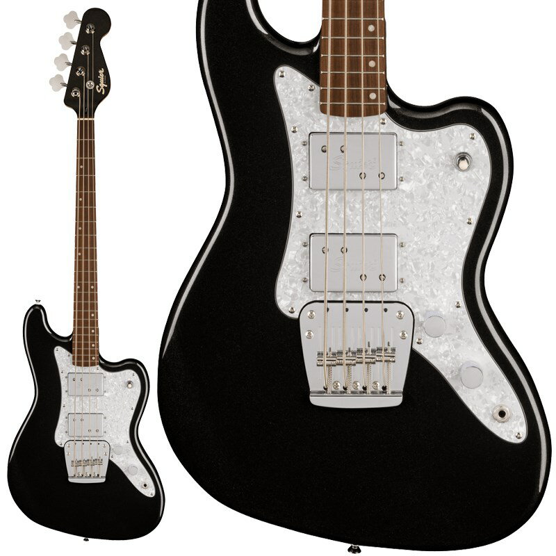 Squier by Fender Paranormal Rascal Bass HH (Metallic Black/Laurel Fingerboard)