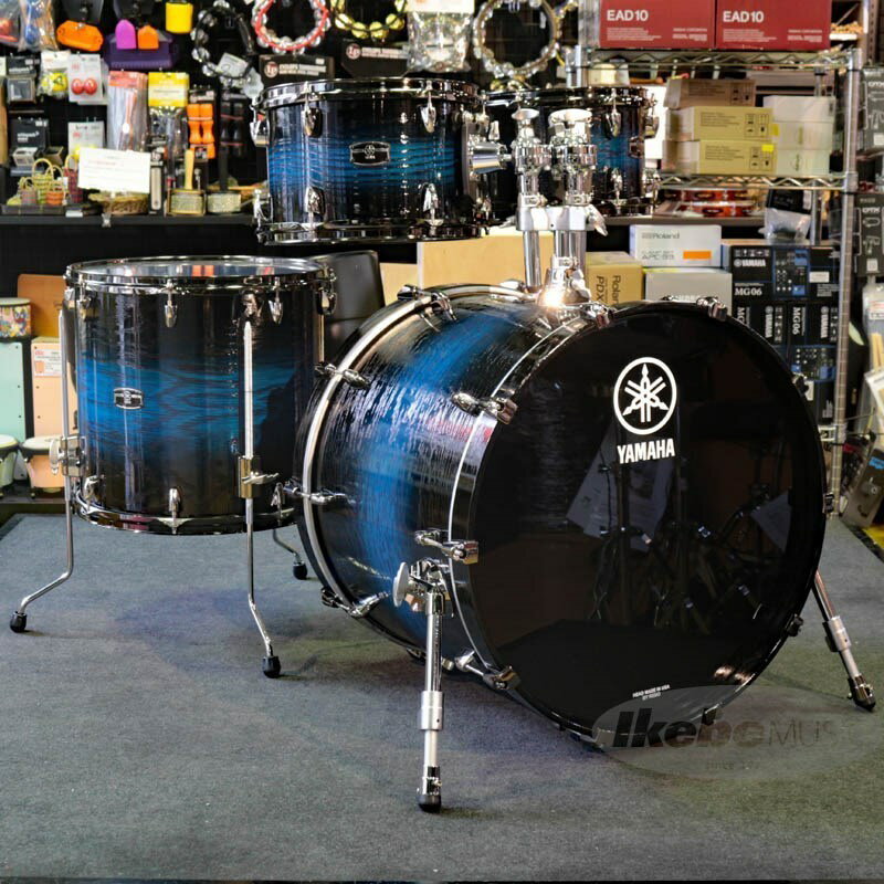 YAMAHA LIVE CUSTOM HYBRID OAK 4pc Drum Set [LHB2218 + LHP6F3 (BD22，FT16，TT12＆10) / UZU アイスサンバースト]