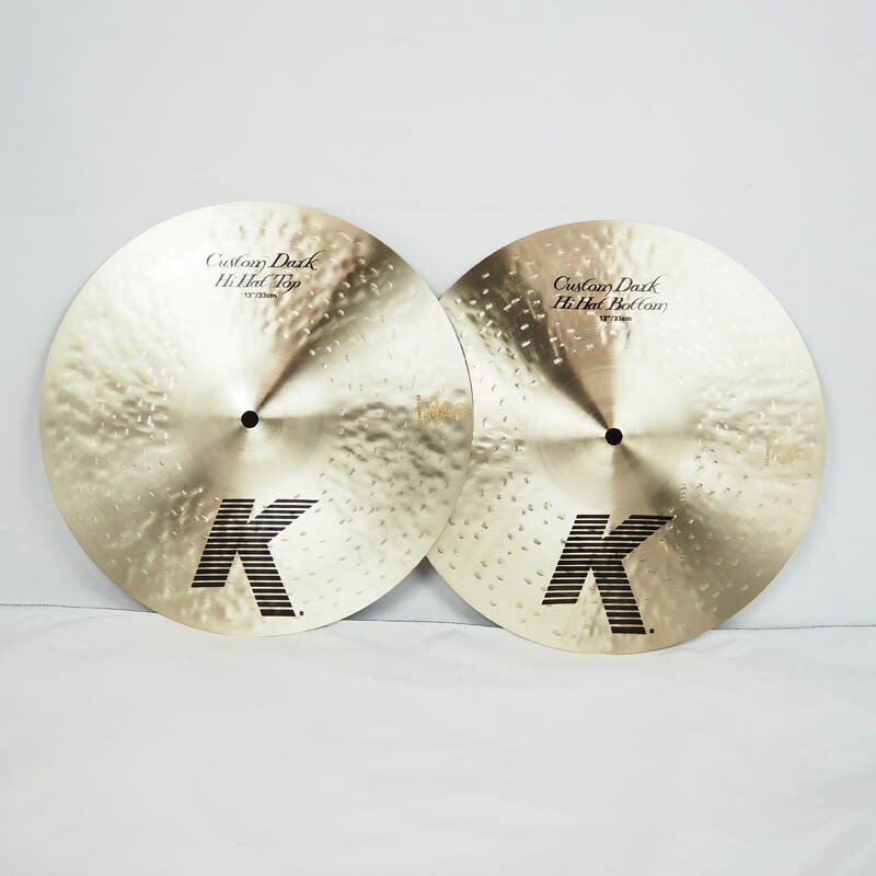 Zildjian K Custom Dark HiHat 13 pair [NKZL13CDHHT/13CDHHBM]yXWiz