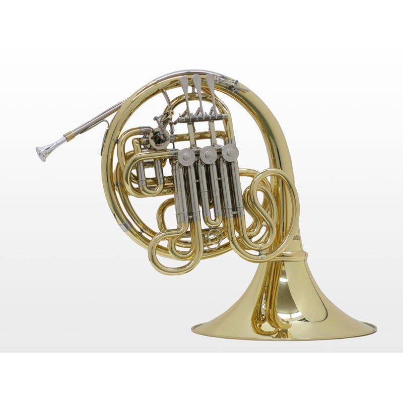 多くのプロプレーヤーの意見をもとにアップデート。生まれ変わったBrasspire Unicorn フルダブルホルン BPFH-K3LFrench Horn■ 調子：F/Bb　フルダブル（Bb/F切換可）■ マウスパイプ：ゴールドブラス製■ 管体/ベル：イエローブラス製、デタッチャブル■ 抜差外管/内管：洋白製■ 仕上げ：ラッカー■ ボアサイズ：約12.00mm■ ベルサイズ：約310mm■ マウスピースレシーバー：アメリカンシャンク■ 可動式指掛け■ セット内容：軽量セミハードケース、マウスピースRECOMMEND元東京佼成ウインドオーケストラホルン奏者「木村淳」氏監修のフルダブルホルン。学生でも吹きやすい息の抜けと鳴りを目指してロータリーシステムの選択から開発をスタート。リッチなサウンドを生む洋白製の内管、マウスピースの振動を効率よく楽器に伝えるBrasspire独自のマウスピースレシーバーはそのままに、新たにゴールドブラス製マウスパイプ＋洋白製マウスパイプガードと軽量化されたロータリーキャップを採用。吹奏楽だけでなく、オーケストラにもお勧めしたいモデルです。Horn Adviser　木村 淳（元・東京佼成ウインドオーケストラ）私が最も信頼出来るフレンチホルン「BPFH-K3L」が、更なる進歩が見られたのは大変嬉しい事です。今回のマウスパイプとロータリーキャップの改良により吹奏感はより快適になり、奏者はホルンによく有りがちな余計なストレスを感じる事なく演奏出来るようになっています。また、耐久性に於いても明らかな向上が見られるのは特筆すべき事です。新しいBPFH-K3Lの素晴らしさを多くの方々に実感していただければ幸いです。イケベカテゴリ_トランペット_ポケトラ・スライド・その他トランペット_Brasspire Unicorn_新品 JAN:4534585001955 登録日:2023/07/27 ブラスパイア ユニコーン