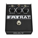 FAT RATはRATファミリーの一番新しいモデルです。高い評価を得ている85 Whiteface Reissue RATをプラットフォームとして、ベースエンハンスメントサーキットと切替可能なクリッピングセクションなどを追加しました。クリッピングセクション：従来のRATのようなシリコンクリッピングとRATラインの全く新しいMOSFET/ゲルマニウムクリッピングの切替が可能です。MOSFETクリッピングセクションはペダルサウンドをよりアンプのような自然なものにします。ファットスイッチ：大幅な低音ブーストと高域カットを加えます。これにより、ペダルはベースギターやダウンチューニング、また、ローゲインセッティングでのファットでスムースなサウンドにも適しています。イケベカテゴリ_エフェクター_コンパクトエフェクター_Pro-co_新品 JAN:0703272234660 登録日:2017/06/23 エフェクター コンパクトエフェクター ストンプボックス プロコ