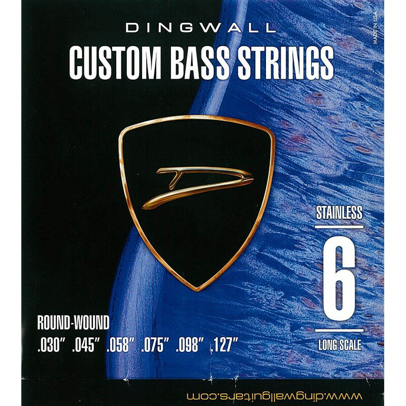 あす楽 DINGWALL CUSTOM BASS STRINGS STAINLESS 6ST SET ROUND-WOUND .030-.127
