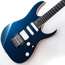 EMGピックアップ搭載の日本製 RG！！Made in Japanならではの品質、プレイアビリティで完成されるIbanezの上位モデル「Prestige」シリーズから、SSH配列のEMGピックアップを搭載したRGモデル「RG5440C」が登場致しました。ふくよかなミッド・ローを持つアフリカン・マホガニーのボディは、トップとバックでカラーを塗り分けや外周のホワイト・バインディングのなど、上位グレードらしく高級感を感じられるルックスに仕上がっております。5pcのメイプル材と硬質なウェンジ材とで構成した「Super Wizard HP」シェイプのネックは、Ibanezならではの極薄ネック・シェイプとなっており、よりテクニカルな演奏を可能とするとともに、指板に採用されるマカッサルエボニー材との組み合わせにより、硬質でアタック感のあるサウンドを生み出します。また、指板サイドには高性能蓄光素材を使用したLuminlayのサイド・ポジション・マークが使用されておりますので、暗転したステージでもしっかりとポジションを確認することが可能です。フレットには優れた耐久性を持つことで減りに強くメンテナンス製にも優れたステンレスフレットが採用され、長期的にフレット・コンディションが安定するとともに、ステンレスフレット特有の音の立ち上がりが早く、コード弾きでの分離の良さを持つサウンドも生み出します。このモデルの大きな特徴でもある搭載のEMGピックアップは、フロントとミドルには、「EMG SA」、ブリッジに「EMG 81」の組み合わせとなっております。レンジの広さ、ダイナミクス、低ノイズ、粒の揃ったアタック感などアクティブピックアップならではのサウンドを生み出します。トレモロ・ユニットには多くのアーティストからも愛用されるIbanezオリジナル・トレモロ、Lo-Pro Edgeトレモロ・ブリッジを使用。ロー・プロファイルを追求しユニットを極力低く、またファイン・チューナーを後方に配置し設計することで、演奏時に手が当たりチューニングが狂う可能性を抑えています。※画像はサンプルです。製品の特性上、杢目、色合は個体ごとに異なります。Neck Type: Super Wizard HP 5pc Maple/Wenge neckBody: African Mahogany bodyFretboard: Bound Macassar Ebony fretboard w/Off-set Mother of Pearl dot & Luminlay side dotsFret: Jumbo Stainless Steel frets w/Prestige fret edge treatmentBridge: Lo-Pro Edge tremolo bridgeNeck Pickup: EMG SA(S) neck pickupMiddle Pickup: EMG SA(S) middle pickupBridge Pickup: EMG 81(H) bridge pickupControls: 1 Volume， 1 Tone， 5-way lever switchMachine Head: Gotoh machine headsHardware Color: ChromeString gauge: .009/.011/.016/.024/.032/.042Neck DimensionsScale: 648mm/25.5Width at Nut: 43mmWidth at Last Fret: 58mmThickness at 1st: 17mmThickness at 12th: 19mmRadius: 430mmRハードケース付属◆Color:・DFM (Deep Forest Green Metallic)イケベカテゴリ_ギター_エレキギター_Ibanez_新品 JAN:4549763335081 登録日:2023/11/26 エレキギター アイバニーズ イバニーズ