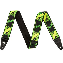 Fender USA NEON MONOGRAMMED STRAP (GREEN/YELLOW) (#0990681307)