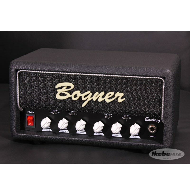 Bogner Ecstasy Mini Head 【Black Tolex/Black Grill/Silver Piping [White knobs]】※数量限定Bognerクリアファイルプレゼント！