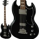 Gibson SG Standard Bass 往年のEB-3を継承したギブソンSGベースが登場！ボディとネックには従来のSGベース同様、艶とコシのある低音を出力するマホガニー材を採用。ピックアップは、激しいジャンルのミュージックにも卒なく対応可能な「SG Bass」をマウントしております。本場のGibsonサウンドをこの価格帯で味わえるのは、まさにお得としか言いようがございません！是非ともゲットして欲しい一本です！※画像はサンプルです。製品の特性上、杢目・色合いは1本1本異なります。Neck Material:MahoganyNeck Profile:RoundedScale Length:30.5Fingerboard Material:RosewoodFingerboard Radius:12Number of Frets:20Frets:Medium - Cryogenically TreatedNut Material:TektoidNut Width:1.600End of Board Width:2.320Inlays:Acrylic TrapezoidBody Material:MahoganyWeight Relief:NoneFinish:Gloss Nitrocellulose LacquerMaterial:MahoganyNeck Profile:RoundedScale Length:30.5Fingerboard:RosewoodHardware:ChromeBridge:3-Point Adjustable TailpieceTuning Machines:Grover ShamrocksPickguard:Black 5-plyControl Knobs:Black Tophats w/ Silver InsertsNeck Pickup:Rhythm SG BassBridge Pickup:Lead SG BassControls:2 Volumes，Master Toneハードケース付属イケベカテゴリ_ベース_エレキベース_Gibson_新品 JAN:4580228787236 登録日:2021/06/21 エレキベース ギブソン ぎぶそん