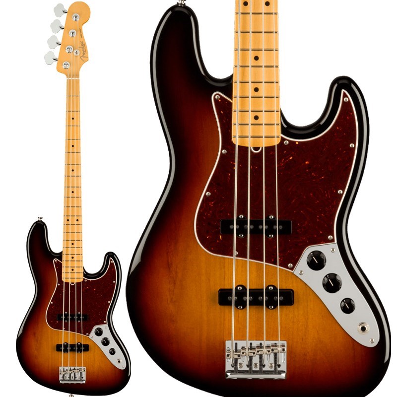 あす楽 Fender USA American Professional II Jazz Bass (3-Color Sunburst/Maple)