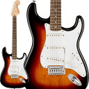 あす楽 Squier by Fender Affinity Series Stratocaster (3-Color Sunburst/Laurel)