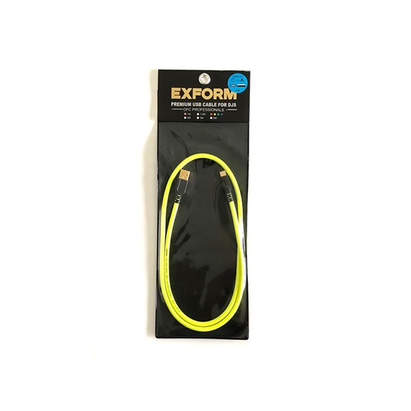 EXFORM PREMIUM USB CABLE for DJs 1.0m 【DJUSB-1