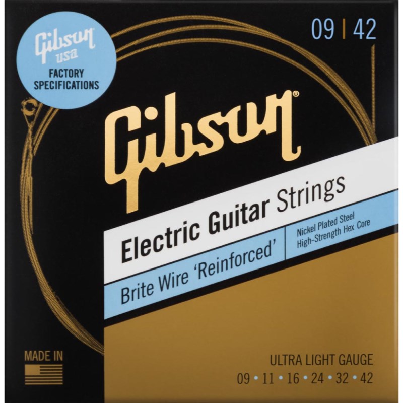 あす楽 Gibson Brite Wire 'Reinforced' SEG-BWR9 (09-42)【在庫処分超特価】