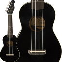 Fender Acoustics VENICE SOPRANO UKULELE Black 【チョイキズ特価】