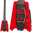 STEINBERGER Spirit Guitar Collectionハイコストパフォーマンス・スタインバーガースピリット・シリーズ！往年のスタインバーガーのスタイルに則り、さらにはコストパフォーマンスをも実現させた「スピリット」。超一流プレイヤーたちに愛され続け、今なおギターフリークの絶大な支持を受けております。こちらの「GT-Pro Deluxe」はファンの間で「弁当箱」と称されるコンパクトなボディとヘッドレススタイルの組み合わせで最も「スタインバーガー」らしい逸品。3ピースメイプルネックにバスウッドボディを採用したセットネック構造となっております。一見、座奏時には不安定に思えるかもしれませんが、膝上で安定するようにサポートしてくれる折り畳みプレートが装着されており、シーンを問わず活躍してくれます。幅広いサウンドを実現するオリジナルピックアップによるH-S-Hレイアウトと、アーム未使用時にはブリッジを固定できるロック機構搭載の「R-Trem」搭載で、専用弦の採用による安定性と操作性の高さは言わずもがな！！コンパクトさを生かしての日常練習のお供やPCレコーディング、ライブパフォーマンスと個性と実用性を兼ね備え応えてくれる、ギタリストなら一度は手にしたい逸品です！※画像はサンプルです。製品の特性上、木目・色合いは1本1本異なります。※製品の仕様は予告なく変更になる場合がございます。ご了承下さい。Finish: GlossNeck Material: 3-pc Hard MapleBody Material: BasswoodNeck Shape: 1960's SlimTaper D profileFingerboard Material: Engineered HardwoodFingerboard Radius: 14Frets: 24; Medium-JumboScale Length 25.5Zero Nut Width: 1.62512th Fret Width: 2.04Bridge: Locking R-Trem Tremolo SystemSaddle Material: SteelBridge String Spacing: 0.42Tuning System: Patented 40:1 Ratio Direct-PullNeck Pickup: Steinberger HB-2Middle Pickup: Steinberger SC-1Bridge Pickup: Steinberger HB-1Controls:Master Volume， Master Tone， 5-Way Pickup SelectorHardware: BlackOutput Jack: Premium 1/4 Barrel-StyleOther: Fold Down/Up Leg Rest専用ソフトケース付属イケベカテゴリ_ギター_エレキギター_STEINBERGER_新品 JAN:4580228759905 登録日:2018/01/23 エレキギター スタインバーガー