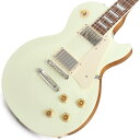 Gibson Les Paul Standard '50s Custom Color SeriesCustom Color Seriesは、1960年代のギブソンのクラシカルなカスタムカラーと、近年のリミテッドランに採用された人気カラーからインスピレーションを得て誕生したモデルであり、ギブソンファンの皆様に、エキサイティングなカラーのレスポール・スタンダードをお届けします。ギブソンの定番モデル「レスポール・スタンダード」が入荷！コチラは、プレーンメイプルトップ、マホガニーバックを採用したクラシックな50'sルックスモデルです。ウエイトリリーフを施さないソリッドボディを採用、ネックシェイプは程よいグリップ感のある50s Vintageを採用しています。キャビティはトラディショナルモデルと同様に、基盤を使わず配線されており、コンデンサーはオレンジドロップが使われております。サウンドの要であるピックアップには、バーストバッカー1&バーストバッカー2を搭載。野太いクリーントーンはもちろん、歪ませても無骨でありながらもバランスの良いドライブサウンドを奏でてくれます。ギブソン王道のロックサウンドを求めるギタリストには是非ともオススメの1本です。是非この機会をお見逃しなく！Weight≒4.02kgBodyMaterial: MahoganyTop: Plain MapleWeight Relief: NoneNeckNeck: MahoganyProfile: 50s VintageNut width: 1.695 / 43.05mmFingerboard: Indian RosewoodScale length :24.75 / 628.65mmNumber of frets: 22Nut: Graph TechInlay: Acrylic TrapezoidsHardwareBridge: ABR-1 Tune-O-MaticTailpiece: Aluminum Stop BarTuners: Vintage Deluxe with Keystone ButtonsPlating: NickelElectronicsNeck Pickup: Burstbucker 1Bridge Pickup: Burstbucker 2Controls: 2 Volumes， 2 Tones & Toggle Switch (Hand-wired with Orange Drop Capacitors)ハードケース付属イケベカテゴリ_ギター_エレキギター_Gibson_Les Paul Models_新品 JAN:4570155996016 登録日:2024/01/12 エレキギター ギブソン レスポール