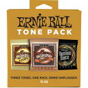 Ernie Ball アコースティックギター弦を代表する3種類をセットにしたパッケージです。ゲージはすべて.011 / .015 / .022 / .030 / .042 / .052です。・Earthwood 80/20Bronzeアースウッド80/20シリーズは、アーニーボールの長い歴史の中で常に高い人気を誇り、アーニーボールの原点ともいえるモデルです。ブラス・メッキされたスティールワイアー・ヘックス・コアに、80%の銅と20%の亜鉛を組み合わせたブロンズのワウンド弦で、明るくハッキリとしたトーンと心地良いサスティーンを特徴にしています。・Earthwood Phospher Bronzeスズ・メッキされたスティールワイアー・ヘックス・コアに、92％の銅、7.7%のスズ、0.3%の燐を配合したワウンド弦を組み合わせたアコースティック・フォスファー・ブロンズ弦です。明るいオレンジ・ゴールドの色合いで、リッチな響きと歯切れの良い鮮明なサウンドが特徴のアコースティックギター弦です。・Aluminum Bronzeアルミニウム・ブロンズは、アーニーボール独自の技法を用いて、ブロンズにアルミニウムをブレンドさせたアコースティックギター弦です。アルミニウム・ブロンズのサウンドは、伝統的なブロンズ弦に比べ、全ての音域においてより際立たせたトーンを実現しています。特に強力なローエンドとクリアでクリスピーなハイエンドのサウンドが印象的です。また、耐腐食性にも優れています。進化したアコースティックギター弦、それがアルミニウム・ブロンズです。イケベカテゴリ_弦・アクセサリー・パーツ類_アコースティックギター弦_ERNIE BALL_アウトレット JAN:0749699133148 登録日:2024/03/20 アコギ弦 アコースティック弦 アーニーボール アニーボール