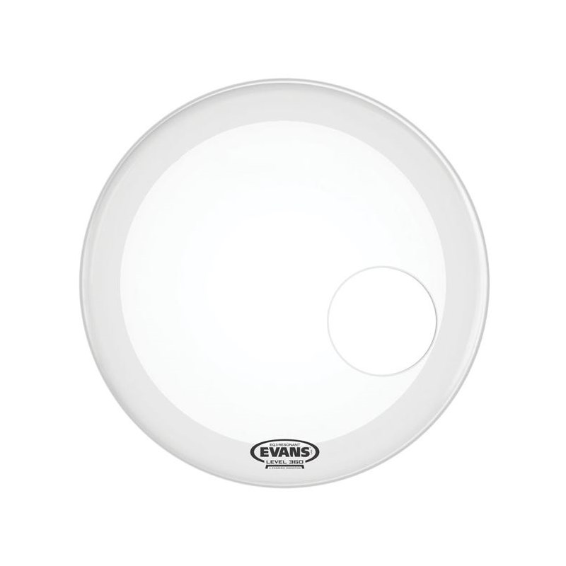 EVANS BD22RGCW [EQ3 Resonant Coated White 22 / Bass Drum]【1ply ， 6.5mil + 10mil ring】【お取り寄せ品】