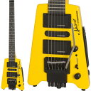 STEINBERGER Spirit Guitar Collectionハイコストパフォーマンス・スタインバーガースピリット・シリーズ！往年のスタインバーガーのスタイルに則り、さらにはコストパフォーマンスをも実現させた「スピリット」。超一流プレイヤーたちに愛され続け、今なおギターフリークの絶大な支持を受けております。こちらの「GT-Pro Deluxe」はファンの間で「弁当箱」と称されるコンパクトなボディとヘッドレススタイルの組み合わせで最も「スタインバーガー」らしい逸品。3ピースメイプルネックにバスウッドボディを採用したセットネック構造となっております。一見、座奏時には不安定に思えるかもしれませんが、膝上で安定するようにサポートしてくれる折り畳みプレートが装着されており、シーンを問わず活躍してくれます。幅広いサウンドを実現するオリジナルピックアップによるH-S-Hレイアウトと、アーム未使用時にはブリッジを固定できるロック機構搭載の「R-Trem」搭載で、専用弦の採用による安定性と操作性の高さは言わずもがな！！コンパクトさを生かしての日常練習のお供やPCレコーディング、ライブパフォーマンスと個性と実用性を兼ね備え応えてくれる、ギタリストなら一度は手にしたい逸品です！※画像はサンプルです。製品の特性上、木目・色合いは1本1本異なります。※製品の仕様は予告なく変更になる場合がございます。ご了承下さい。Finish: GlossNeck Material: 3-pc Hard MapleBody Material: BasswoodNeck Shape: 1960's SlimTaper D profileFingerboard Material: Engineered HardwoodFingerboard Radius: 14Frets: 24; Medium-JumboScale Length 25.5Zero Nut Width: 1.62512th Fret Width: 2.04Bridge: Locking R-Trem Tremolo SystemSaddle Material: SteelBridge String Spacing: 0.42Tuning System: Patented 40:1 Ratio Direct-PullNeck Pickup: Steinberger HB-2Middle Pickup: Steinberger SC-1Bridge Pickup: Steinberger HB-1Controls:Master Volume， Master Tone， 5-Way Pickup SelectorHardware: BlackOutput Jack: Premium 1/4 Barrel-StyleOther: Fold Down/Up Leg Rest専用ソフトケース付属イケベカテゴリ_ギター_エレキギター_STEINBERGER_新品 JAN:4580228776995 登録日:2019/03/26 エレキギター スタインバーガー