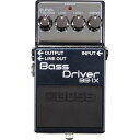 Bass DriverBB-1X Bass Driverはベースのサウンドに図太い芯を与えるプレミアム・コンパクト・ペダルです。 このBB-1X は他の一般的なベース用ペダルとは一線を画します。単なるエフェクターではなく、プリアンプのよう にベースの基本となる音色作りを行うためのペダルです。ベースやアンプ本体のサウンド・キャラクター、演奏者 の個性を最大限に引き出してくれる今までにない1 台です。ワイドレンジでありながら音の芯をしっかりキープしたパンチのあるサウンドを実現。ナチュラルで図太いクリー ン・トーン、そして深く歪ませても細かい演奏ニュアンスまで正確に反映する高い解像度とダイナミック・レスポ ンスを備えています。また、広い音域の多弦ベースにも十分に対応し、ピック弾き・スラップなどベーシストが意 図したニュアンスに忠実に追従するレスポンスの良さが特長です。BB-1X はベースにとって何より重要なロー・エンドを削ることなくサウンドの輪郭を際立たせ、クリアでハリのあ る音色を作ります。また、2 軸のBLEND つまみによりエフェクト音とダイレクト音を直感的にブレンドすること が可能、LOW、HIGH、DRIVE のつまみと組み合わせることにより、音色キャラクターまでさらに細かく幅広い調 整が可能です。ライン用に専用チューニングされたベース音色を搭載した LINE OUT 端子は、ベーシストがこだ わって作り上げたサウンドをオーディエンスにそのまま届けるための、BOSS からの新しい提案です。　 プレミアム・ペダルにふさわしい1X のモデル名と豪華な外観のBB-1X は、より艶やかでコシのある基本音色作り からソロ向けの過激な歪みまで、現代のベーシストになくてはならない1 台です。●規定入力レベル：-20dBu●電源：アルカリ電池（9V 形）またはマンガン電池（9V 形）、AC アダプター（別売）●入力インピーダンス：1MΩ●消費電流：54mA ●規定出力レベル：○ OUTPUT 端子＝ -20dBu、○ LINE OUT 端子＝ -20dBu ●連続使用時の電池の寿命（使用状態によって異なります）：アルカリ電池約6 時間 ●出力インピーダンス：○ OUTPUT 端子＝ 1kΩ、○ LINE OUT 端子＝ 600Ω ●外形寸法：73（幅）×129（奥行）×59（高さ）mm ●推奨負荷インピーダンス：○ OUTPUT 端子＝ 10kΩ 以上、○ LINE OUT 端子＝600Ω 以上 ●質量（乾電池含む）：450g ●コントロール：ペダル・スイッチ、LEVEL つまみ、BLEND つまみ ●付属品：保証書、取扱説明書、チラシ（安全上のご注意、使用上のご注意、 LOW つまみ、HIGH つまみ、DRIVE つまみサービスの窓口）。アルカリ電池（9V形）※ 本体に接続済み ●インジケーター：CHECK インジケーター（バッテリー・チェック兼用） ●別売品：AC アダプター（PSA-100）※0dBu ＝ 0.775Vrms ●接続端子：INPUT 端子、OUTPUT 端子、LINE OUT 端子（TRS 標準タイプ）、AC アダプター端子（DC9V）イケベカテゴリ_エフェクター_コンパクトエフェクター_BOSS_Bass Pedal_新品 JAN:4957054506551 登録日:2015/01/21 エフェクター コンパクトエフェクター ストンプボックス ボス